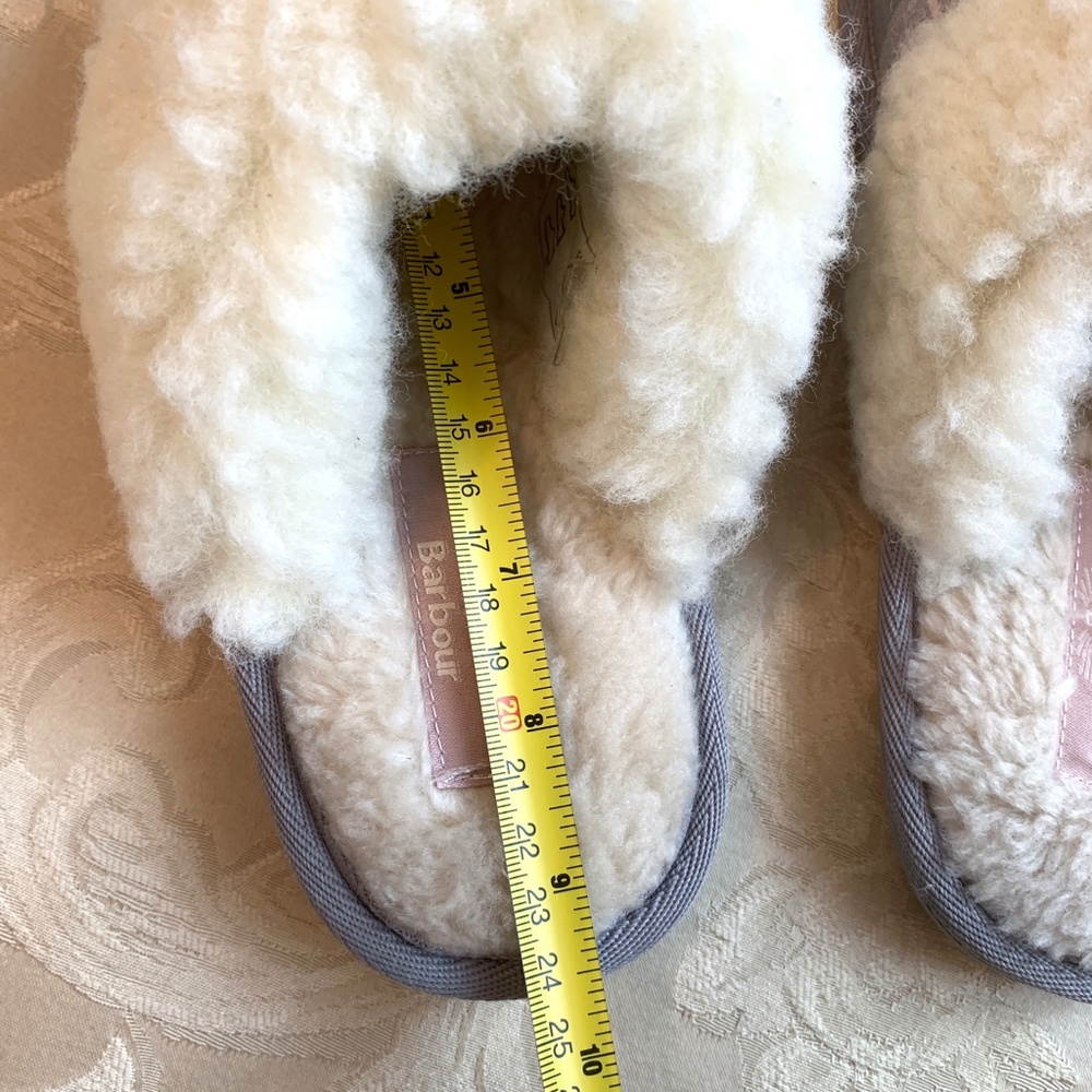 BARBOUR Lydia pink/grey tartan mule slipper - Picture 10 of 11